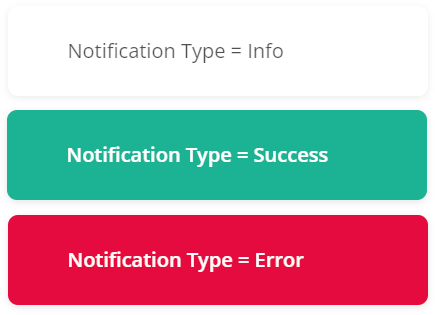 Toast notification types in Survey Now Form Library