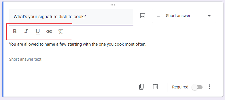 Survey Now: Assing and edit a question title.