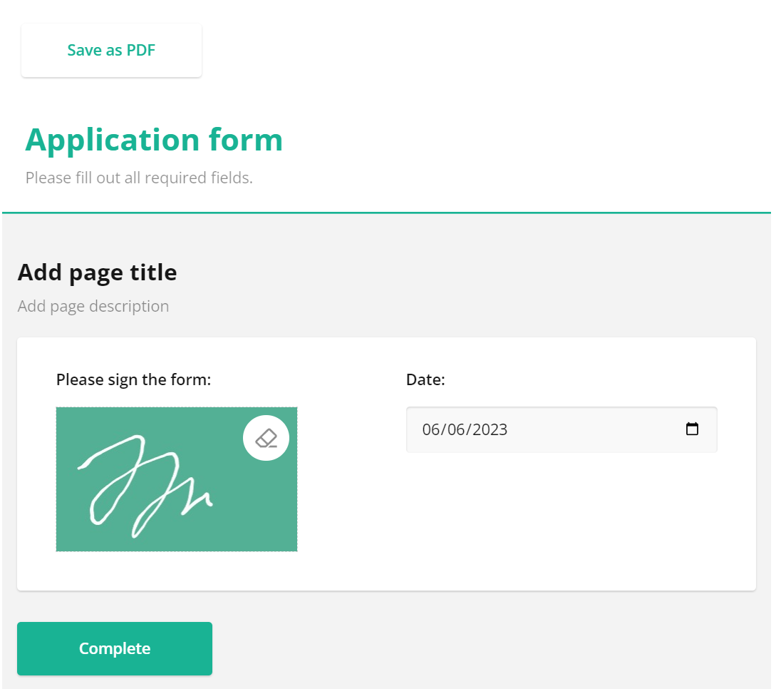 Survey Now: Customize stroke and background of the JavaScript Signature Pad Component.