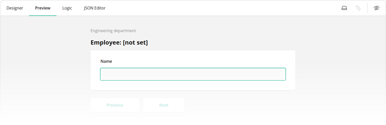 Default value for dynamic texts in the employee matrix