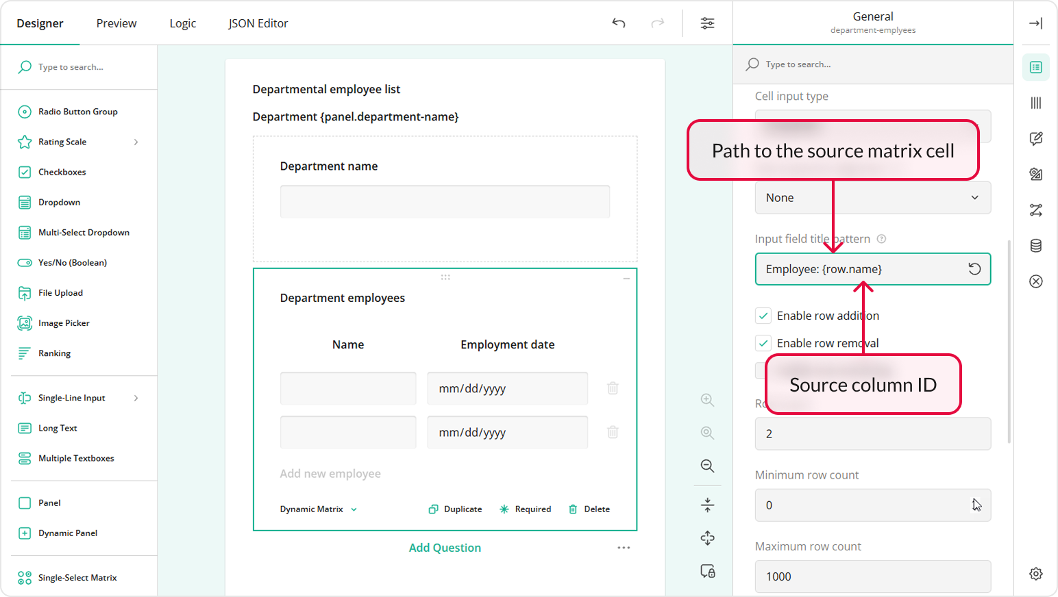 Set Dynamic Title Pattern for Each Nested Repeat Group