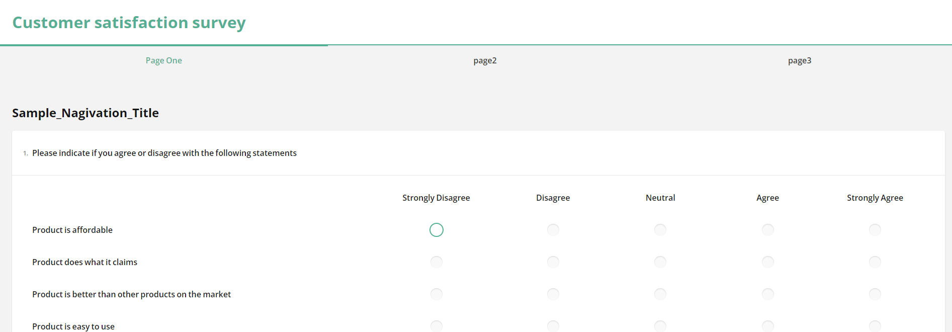Survey Now: Navigate Between Survey Pages Using Tabs