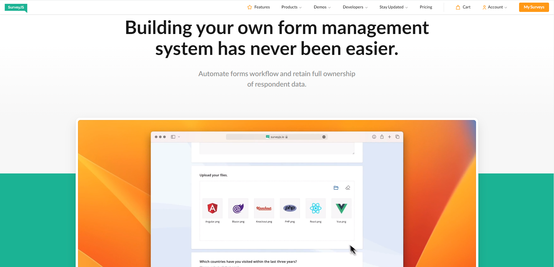 Survey Now: open-source form builder.