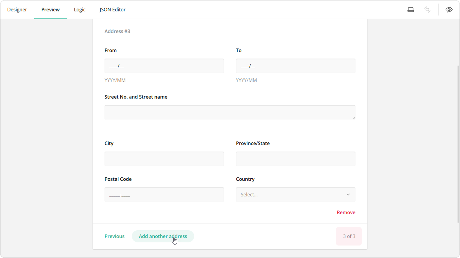 Dynamic Panel display mode: Carousel