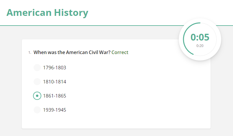 Survey Now Quiz Maker: Set a time limit for each question