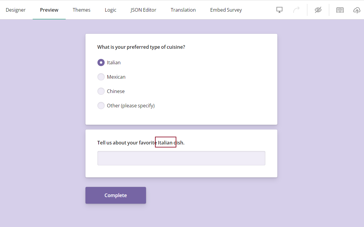 Survey Now: Piping text into question title.