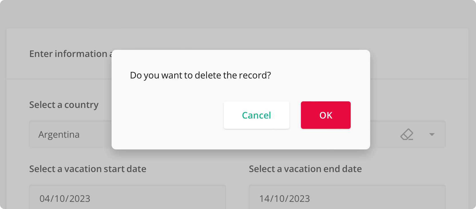 New Survey Now Dialog Box