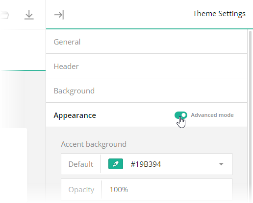 Theme Editor by Survey Now: Advanced mode