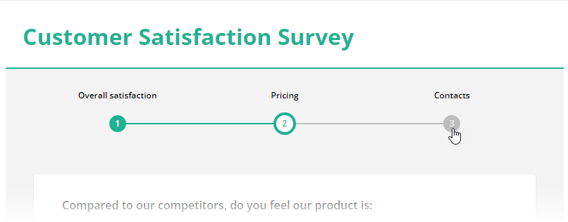 Survey Now Form Library: New progress bar UI