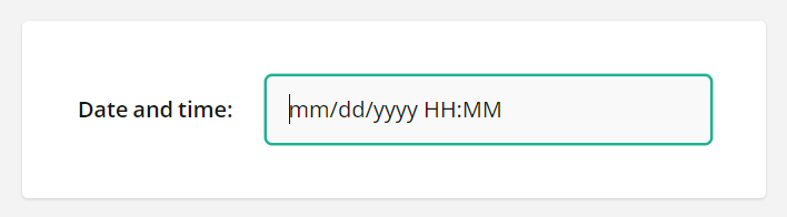 Survey Now Form Library: Time input mask support