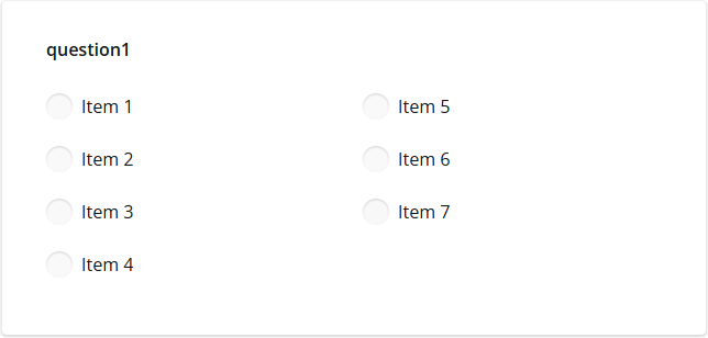 Survey Now Form Library: Multi-column item layout (current)