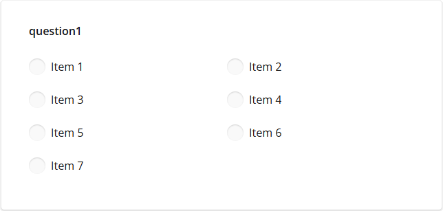Survey Now Form Library: Multi-column item layout (previous)