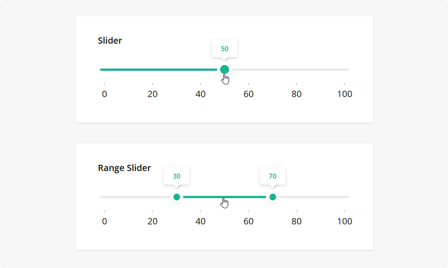 Survey Now Slider and Range Slider