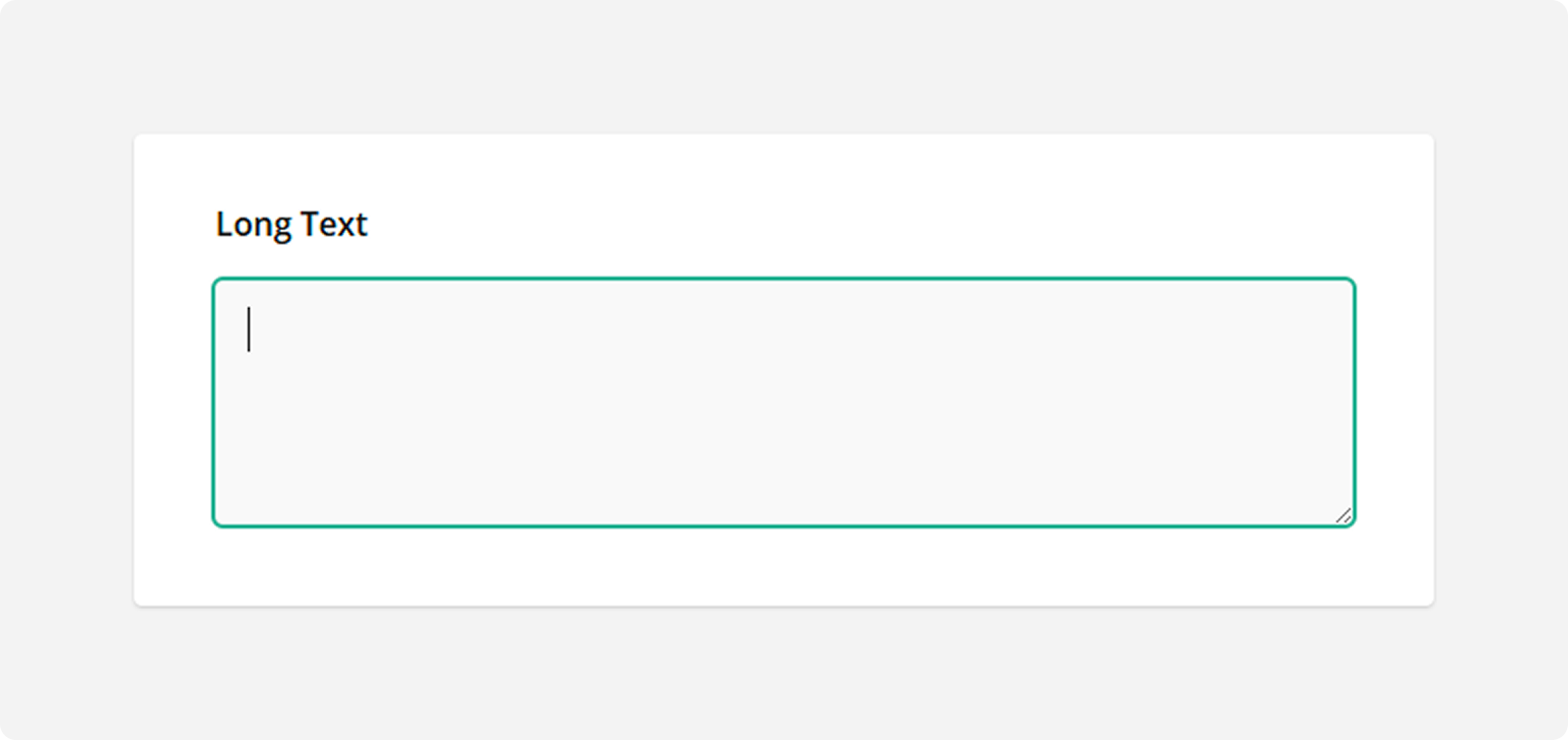 Survey Now Question types - Long Text