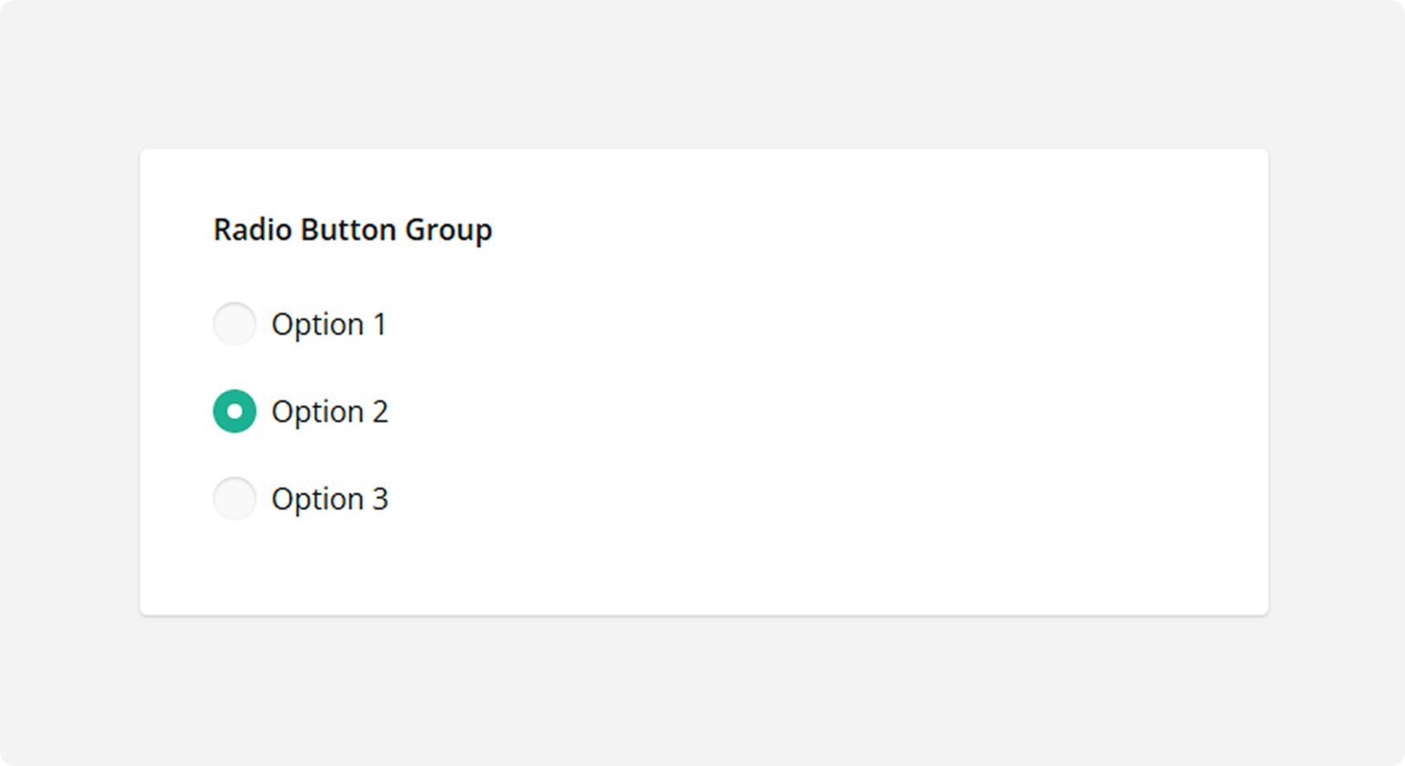 Survey Now Question types - Radio Button Group